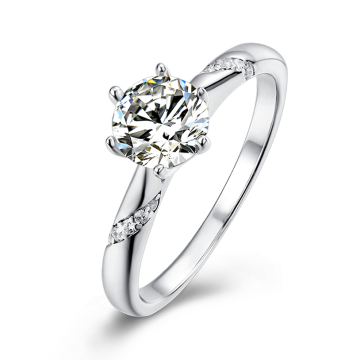 New Style Jewelry  925 Sterling Silver Moissanite Ring For Women Wedding Ring Around Diamonds Ring For Bride